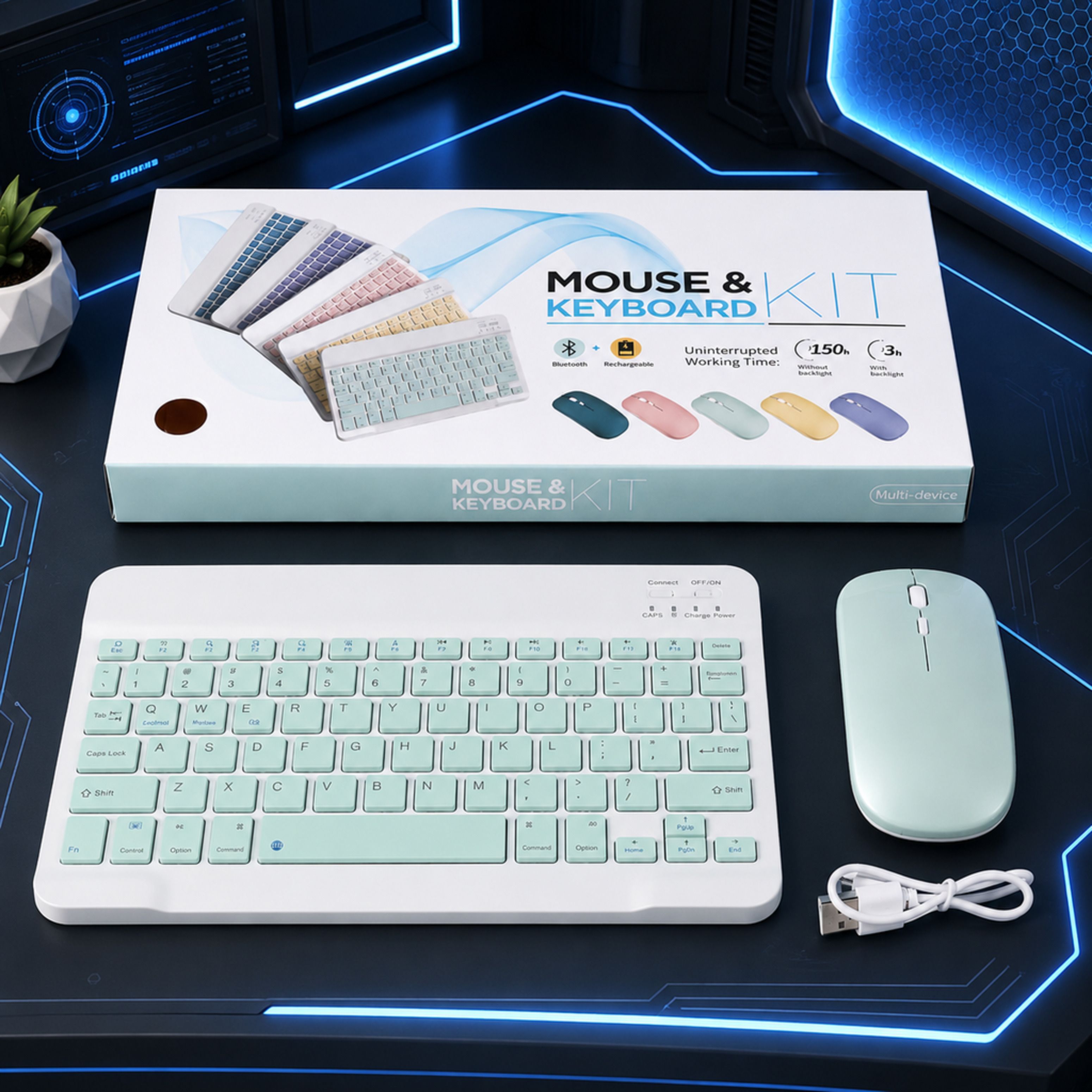 SATNAM Bluetooth Keyboard and Mouse Combo | Home Office Combo Set-picture-48