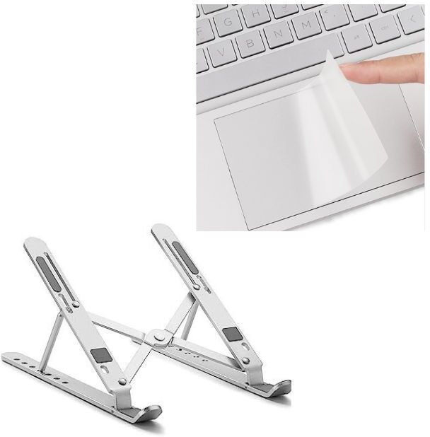 Adefex 14-inch Transparent Laptop Trackpad with Metal Laptop Stand Combo Set-picture-37