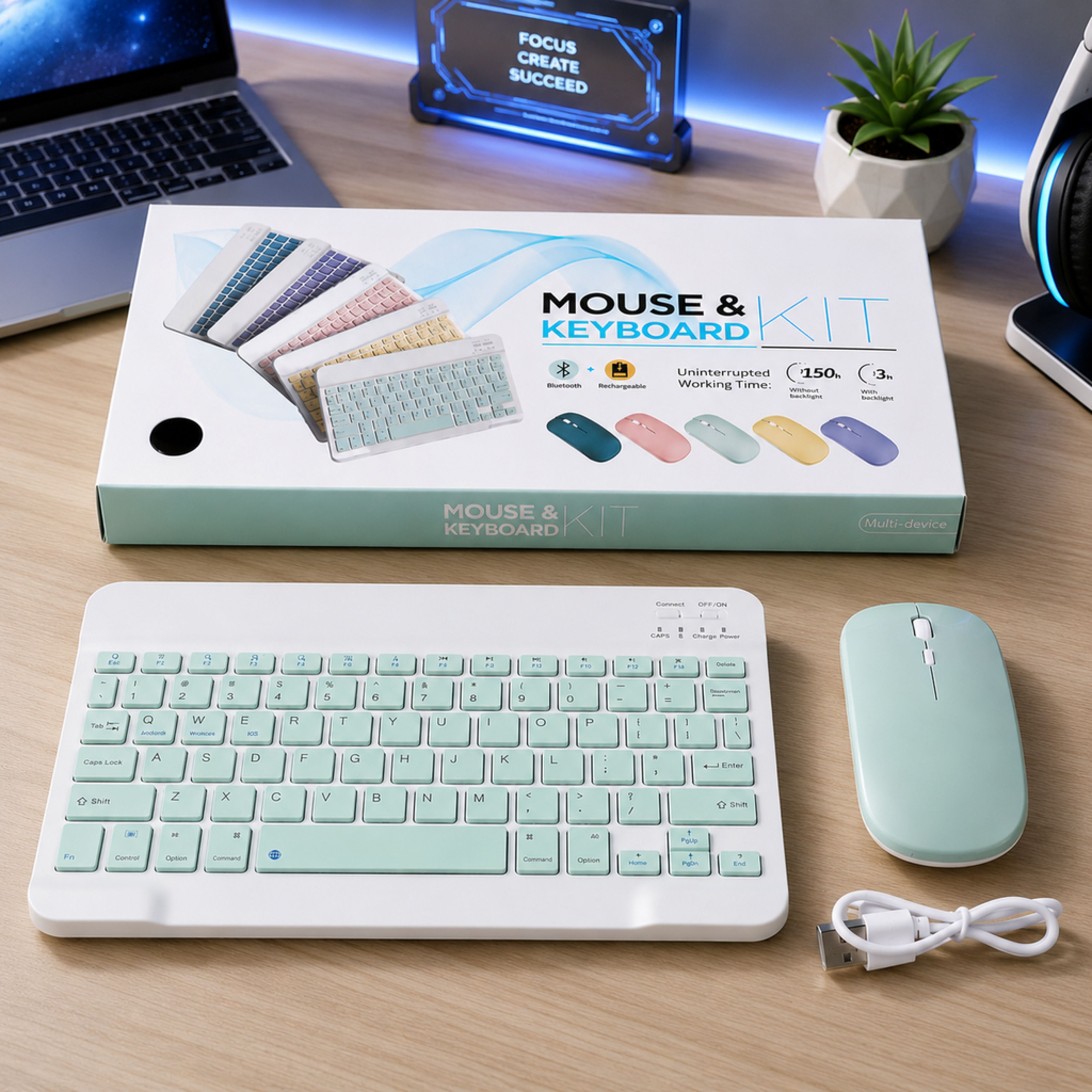 SATNAM 3 Wireless Keyboard Mouse Combo| Premium Daily Use Combo Set-picture-45