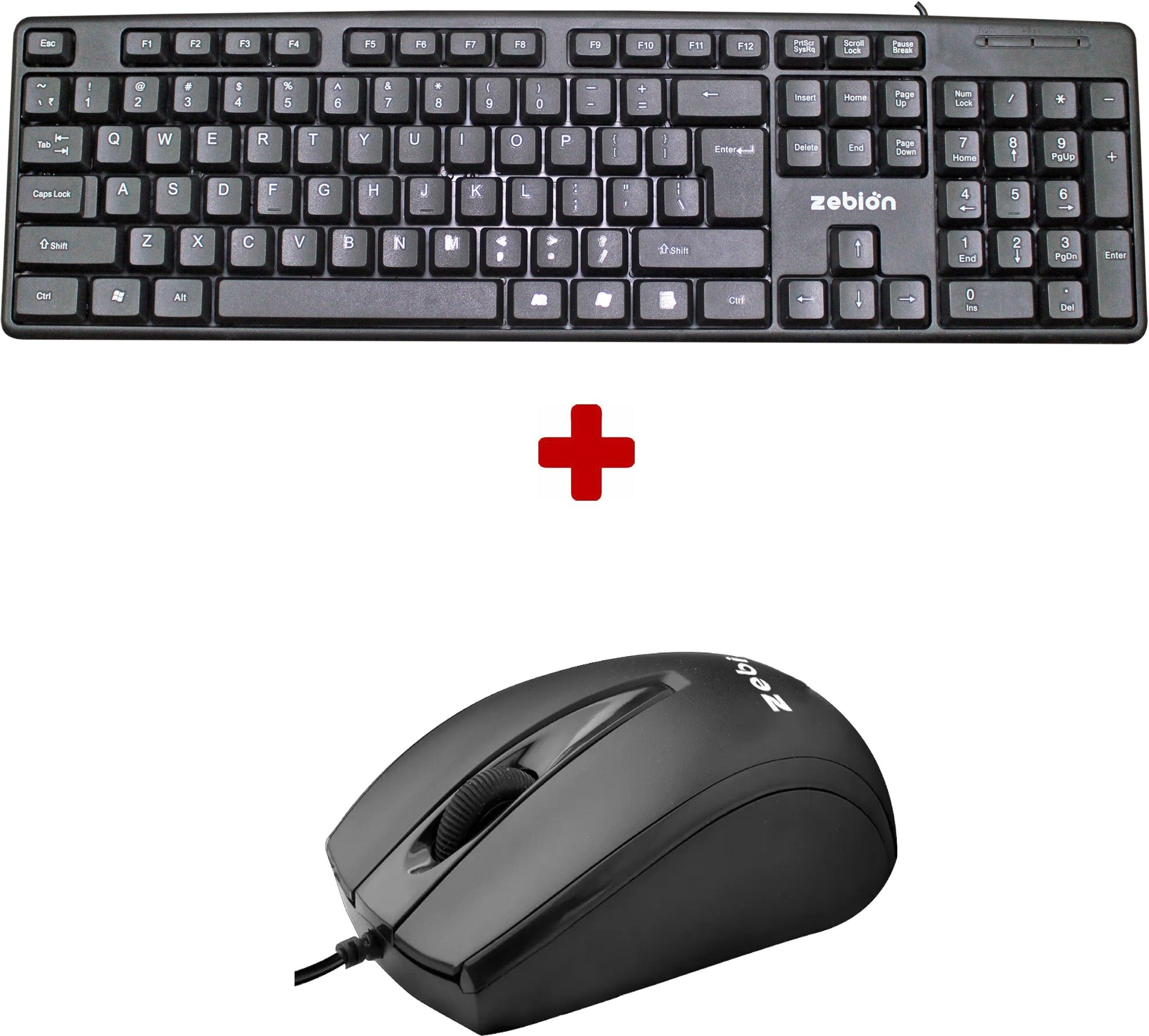 zebion K500 Wired Keyboard + Z70 Plus Wired Optical Mouse Combo Set-image-15