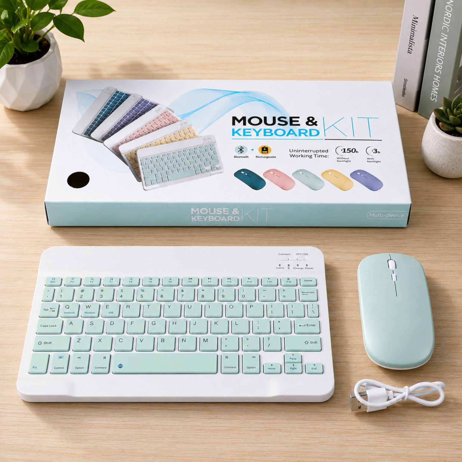 SATNAM Rechargeable Keyboard Mouse Combo | Long Battery Life Combo Set-picture-28