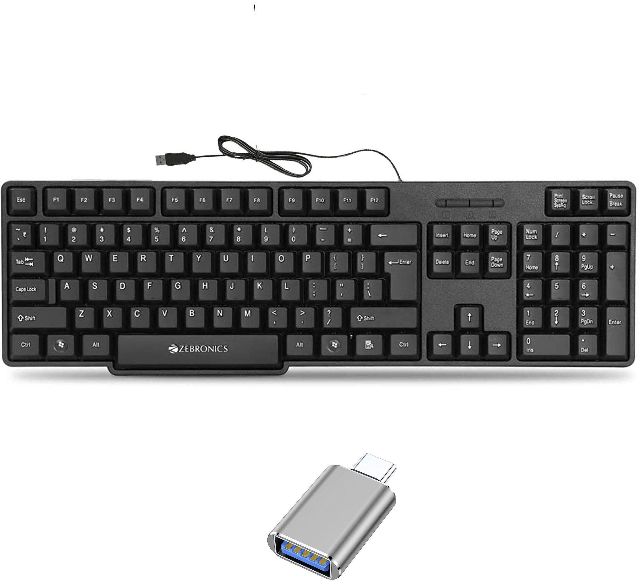 TagVin Wired K20 Keyboard, C-OTG (Set of 2). Combo Set-picture-17