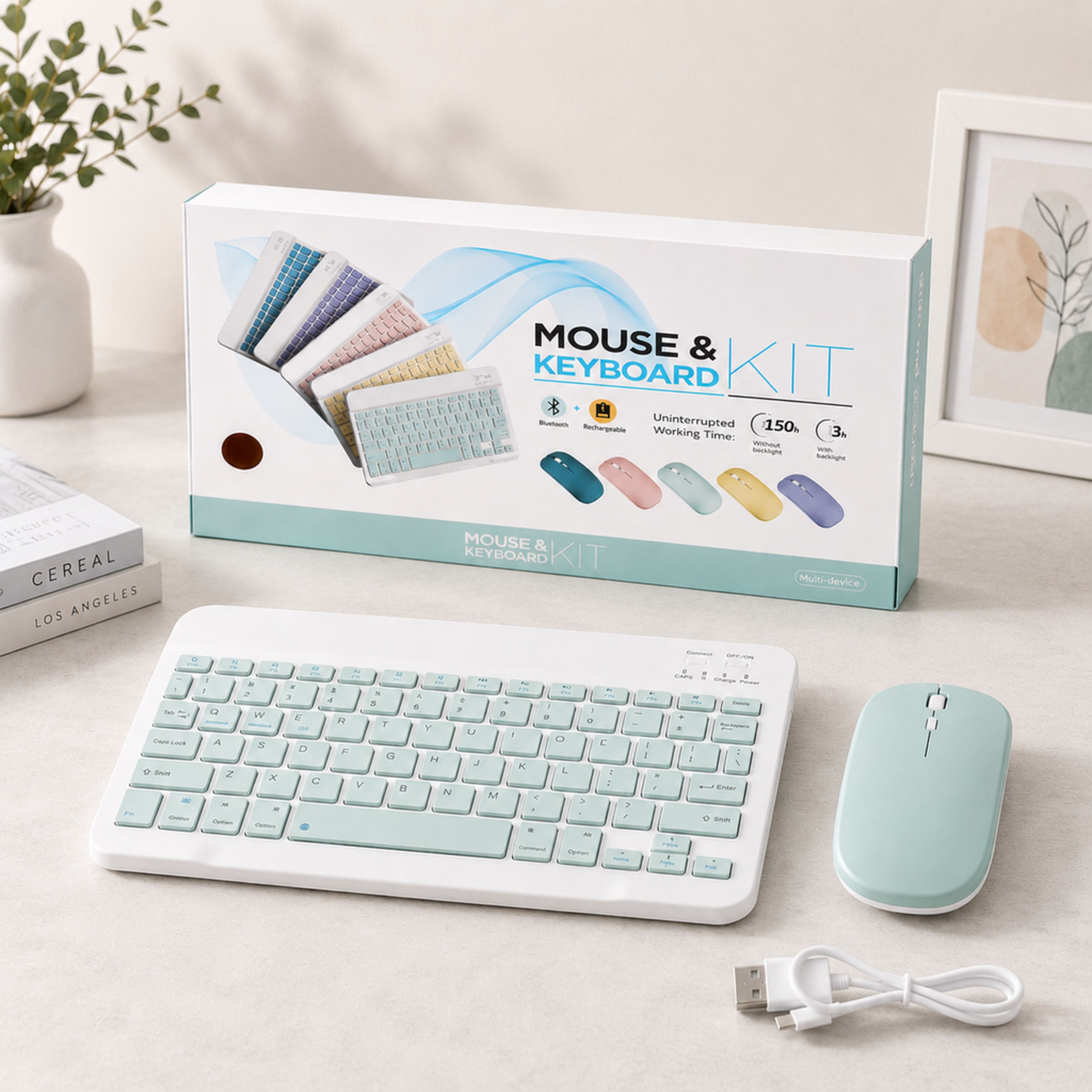 SATNAM Wireless Keyboard Mouse Combo| Portable Office Essential Combo Set-picture-40