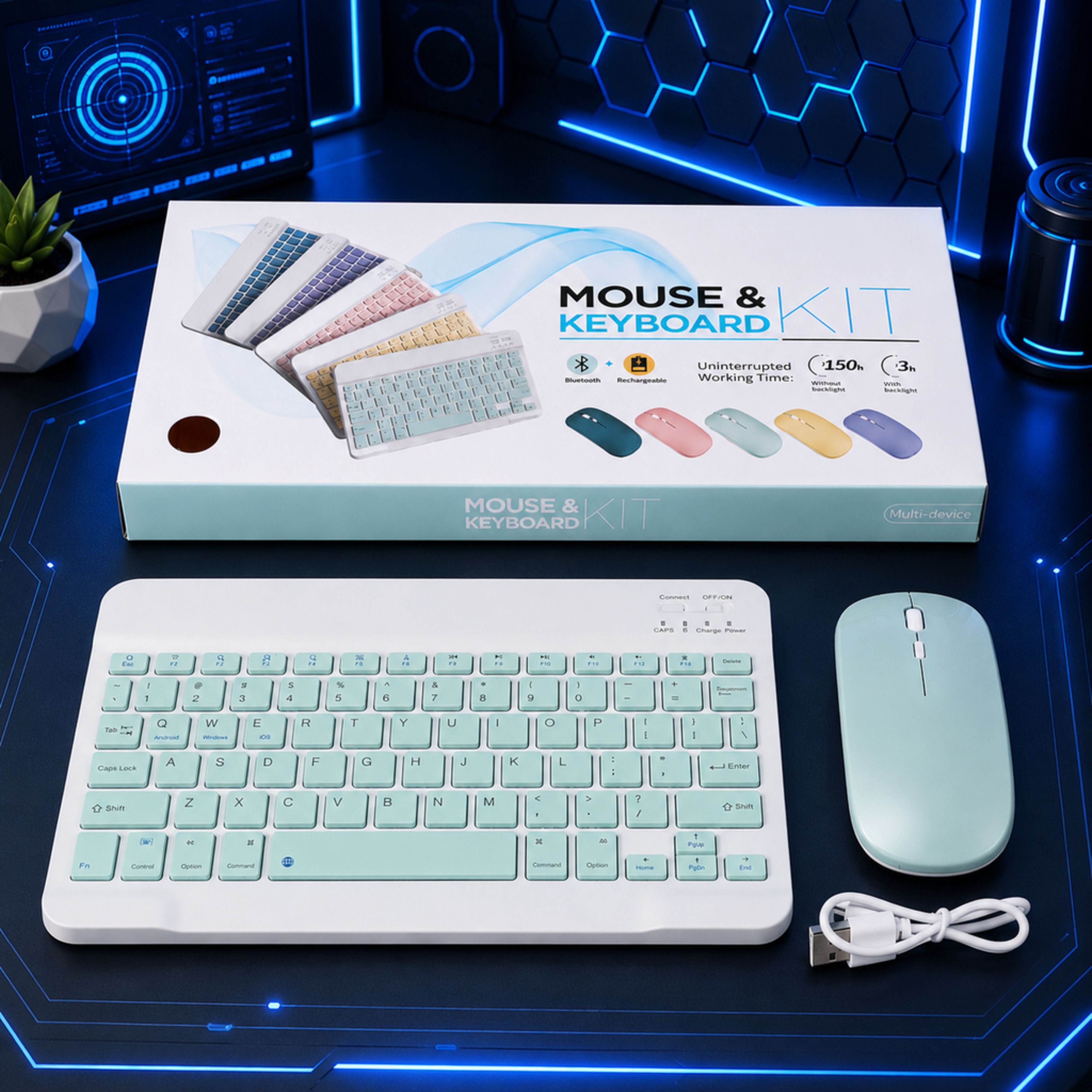 SATNAM Wireless Keyboard and Mouse Combo | Noise-Free Keys Combo Set-picture-26