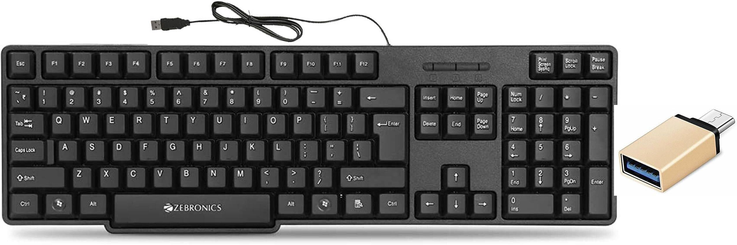 ZEBRONICS K20 Keyboard , C-OTG (Set of 2) Combo Set-picture-16