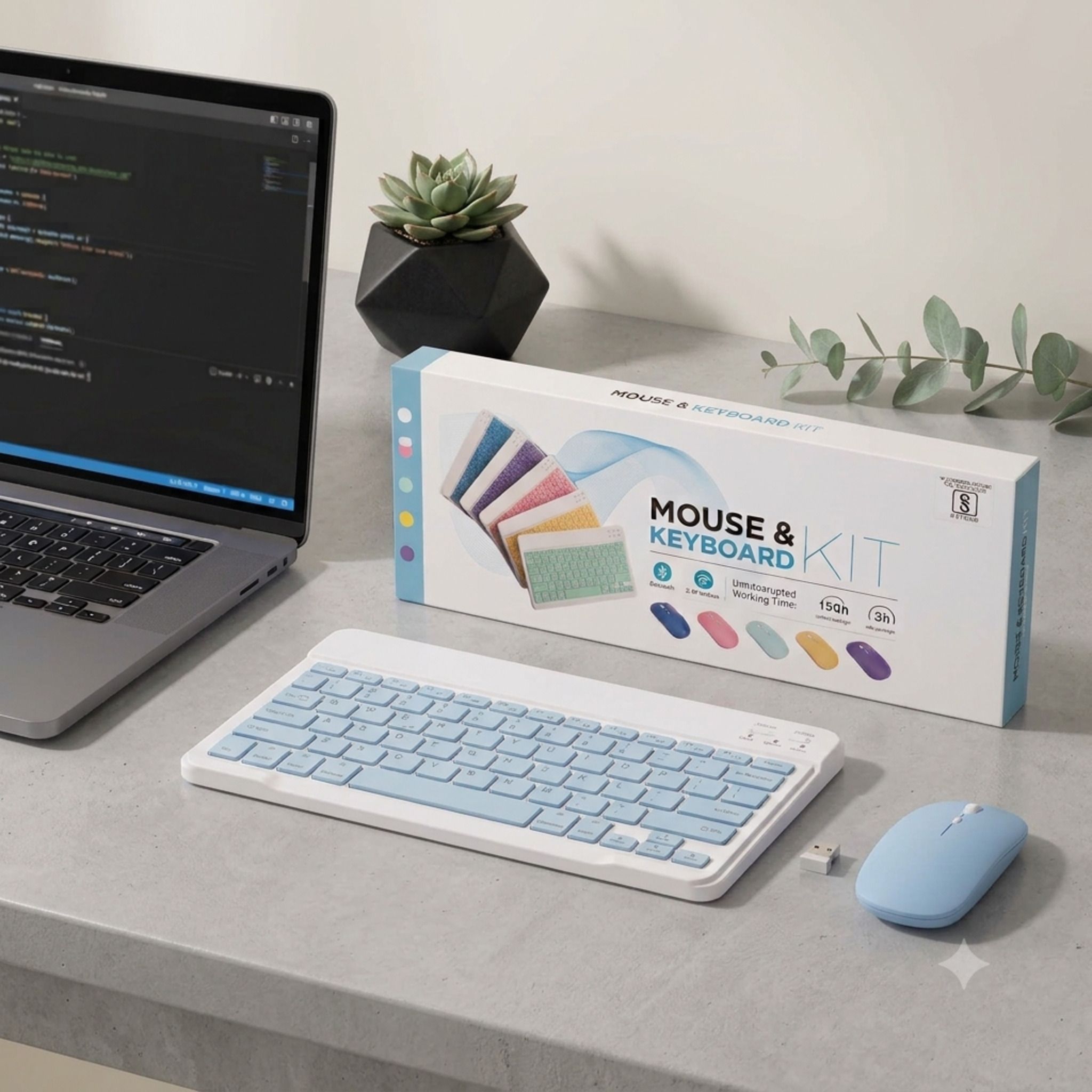SATNAM Ultra Slim Keyboard and Mouse Kit | Multi Device Combo Set-picture-10