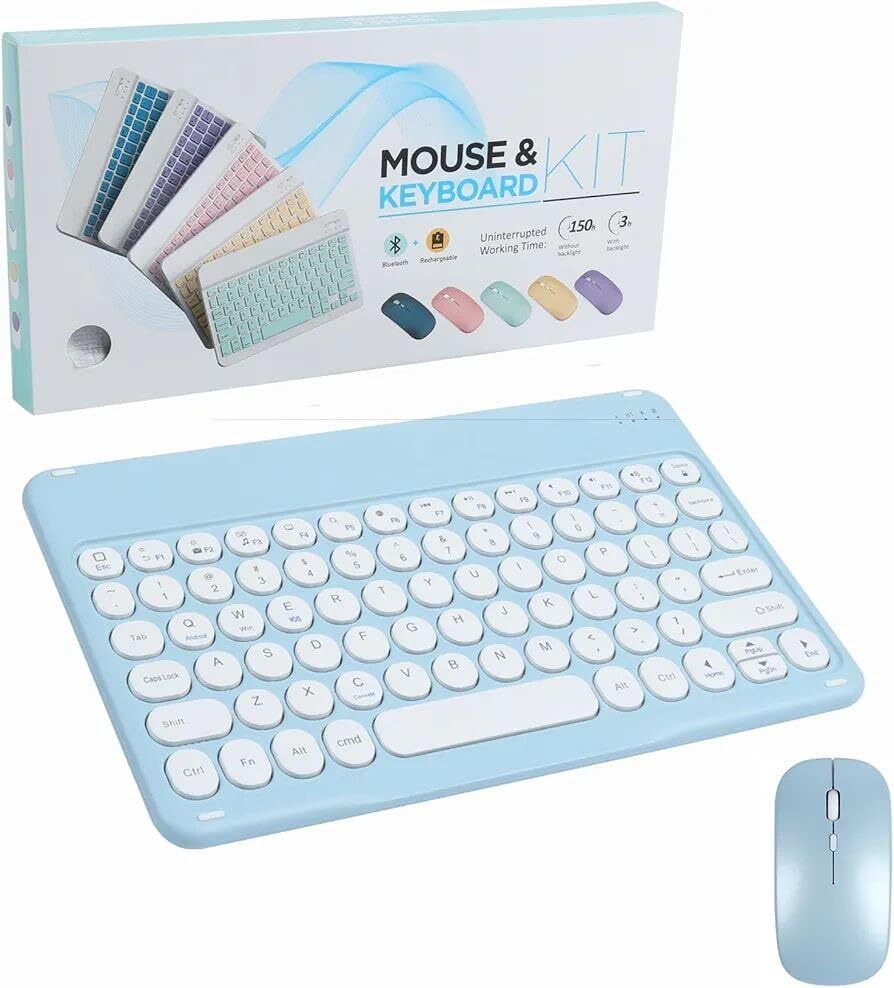 MOBRISTA Bluetooth Keyboard and Mouse Combo,Ultra Slim Rechargeable Combo Set-picture-14