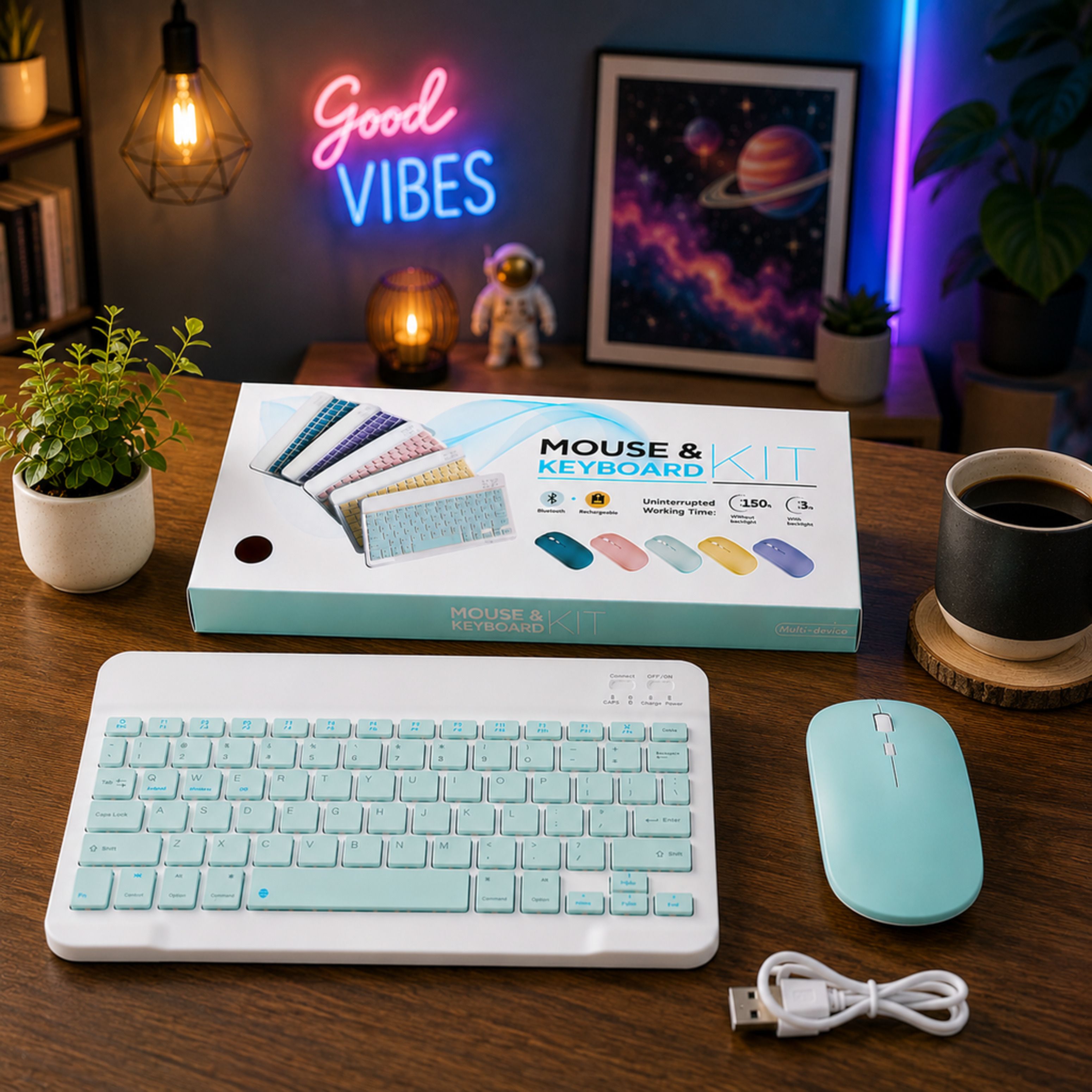 SATNAM Bluetooth Keyboard and Mouse Combo | for Mac Combo Set-picture-38