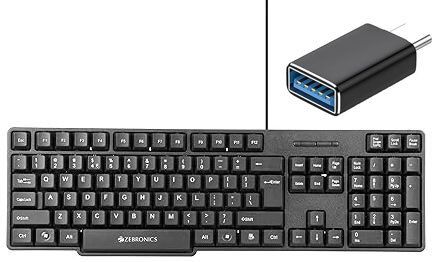 ZEBRONICS Wired Keyboard & C-OTG (Set of 2) Combo Set-picture-11