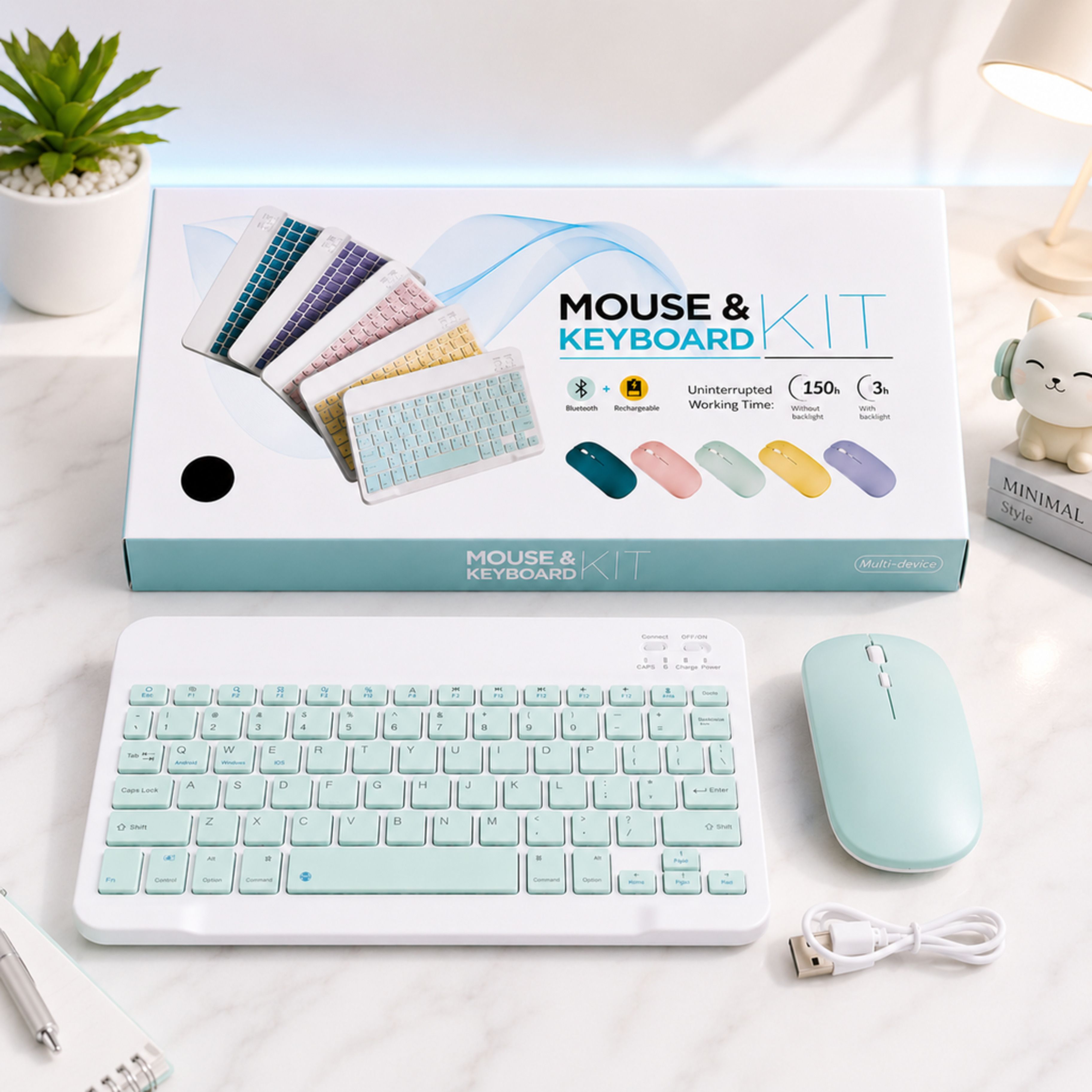 SATNAM Wireless Keyboard and Mouse Combo | Multi Device Combo Set-picture-10