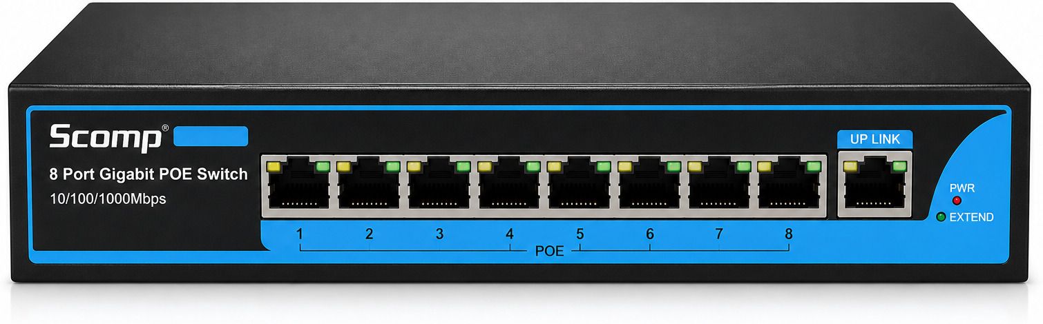 Scomp 6 Ports Switch 90 Watts Server PSU with 4 SATA Cables-image-1