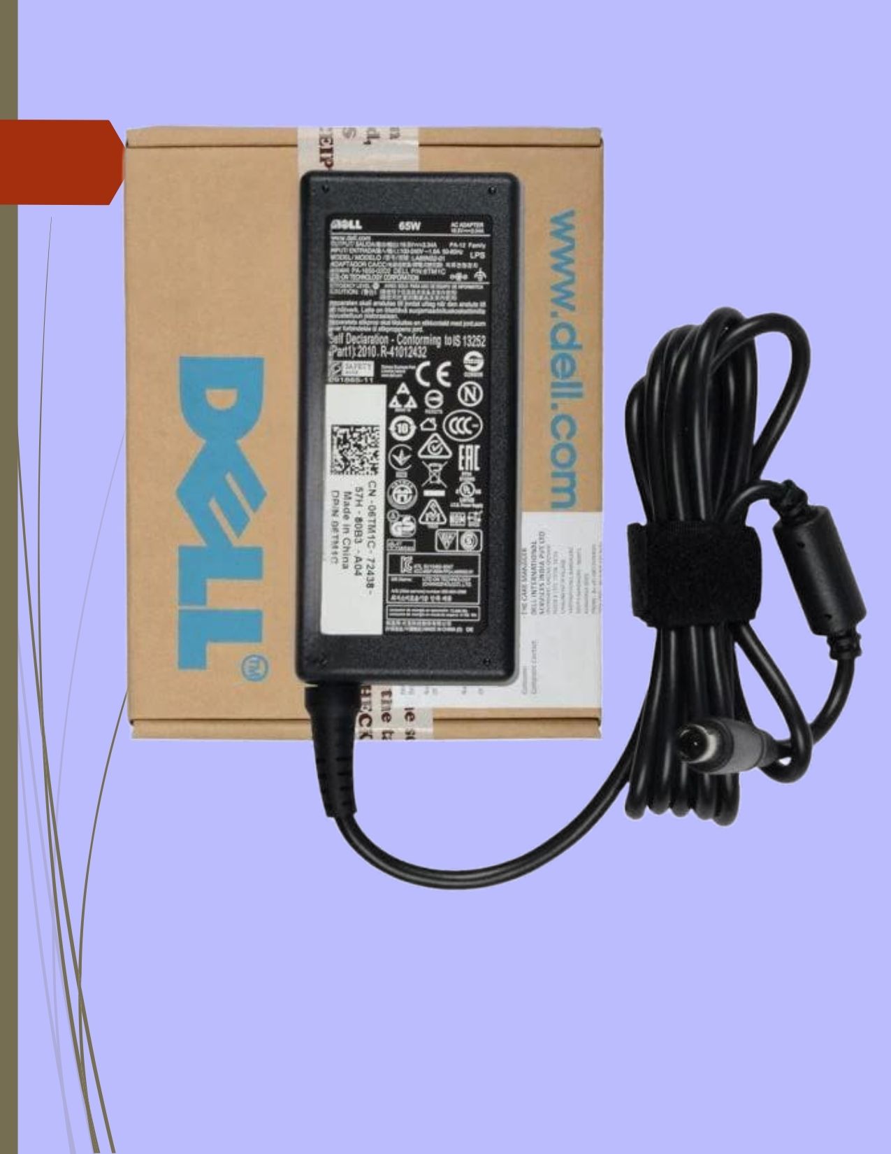 DELL Original Adaptor Latitude 5580, 7480, 5480, 7280, 19.5V, 3.34A 65 W Adapter-image-20