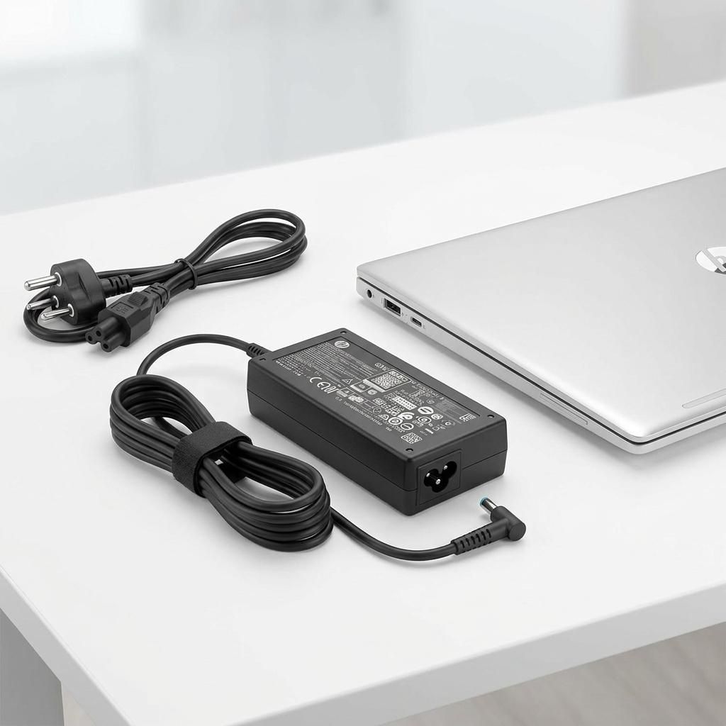 HP Smart AC Adapter 65W 19.5V Laptop Charger 4.5mm Blue Pin Y5Y43AA 65 W Adapter-image-45