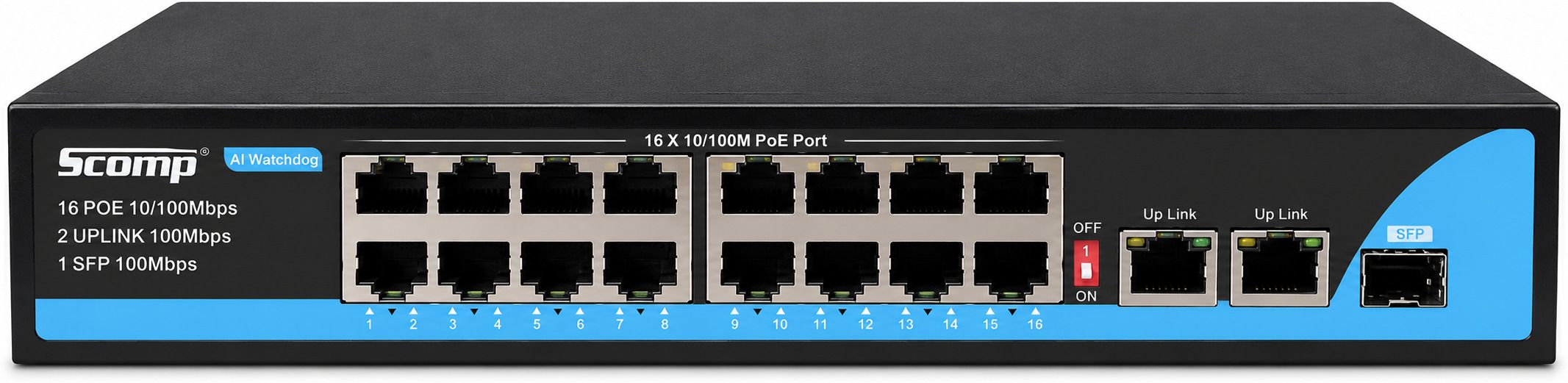Scomp CCTV Networking Poe 120 Watts Server PSU with 4 SATA Cables-image-20