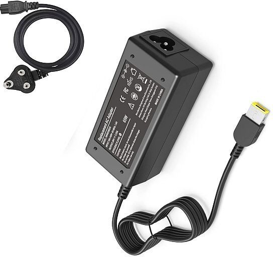 Regatech Compatible with Lenovo Flex 15D, Flex 15M 20V 3.25A USB Square Pin 65 W Adapter-image-1