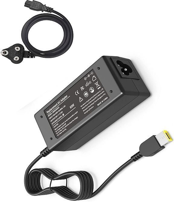 Regatech Compatible with Lenovo IdeaPad B50-80, E50-70 20V 3.25A USB Square Pin 65 W Adapter-image-21