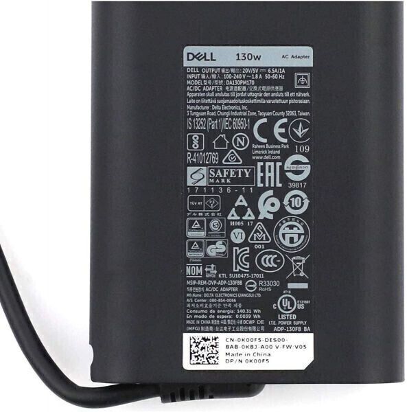 SOLUTIONS-365 Dell Precision 3541, Dell XPS 17 9700 Latitude 5401 5520, DELL 130W USB C TYPE 130 W Adapter-picture-10
