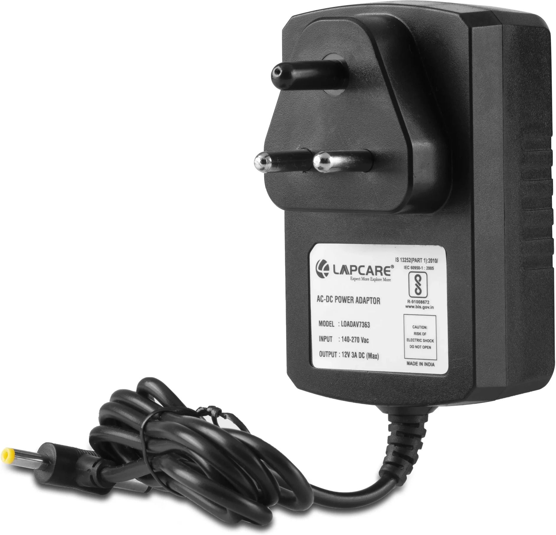 LAPCARE Compatible Adapter 12/3Amp (TATA Sky,Dish TV,AIRTEL,VIDEOCON)36W ADAPTER 36 W Adapter-image-27