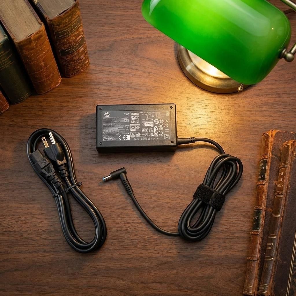 HP Smart Charger 65W 19.5V AC Adapter 4.5mm Blue Pin for Laptops 65 W Adapter-image-3