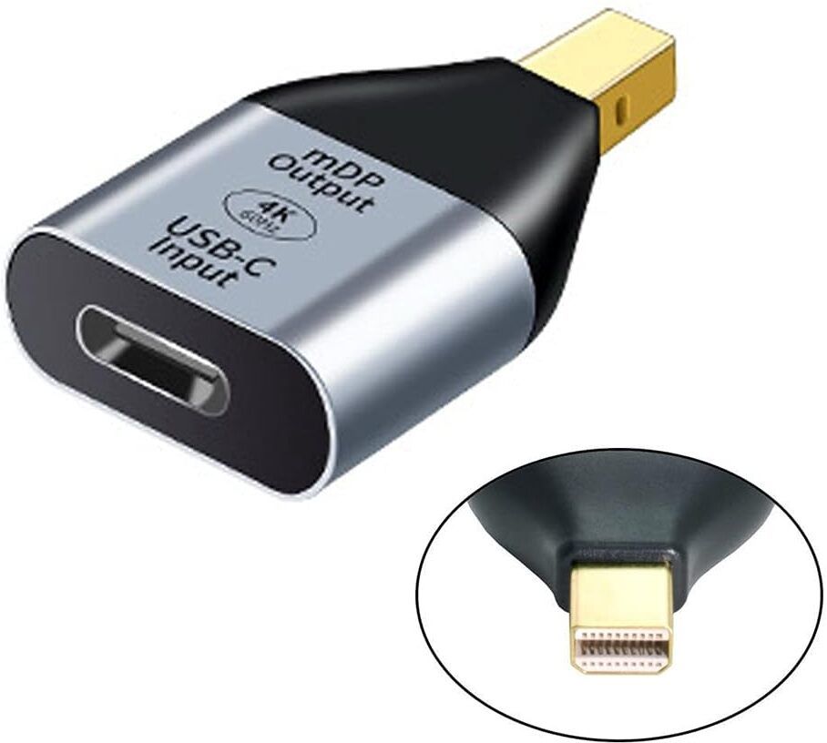 RyzCare USB-C to Mini DP Video Converter for HDTVs, projectors, Compatible with Surface, 0 W Adapter-image-40
