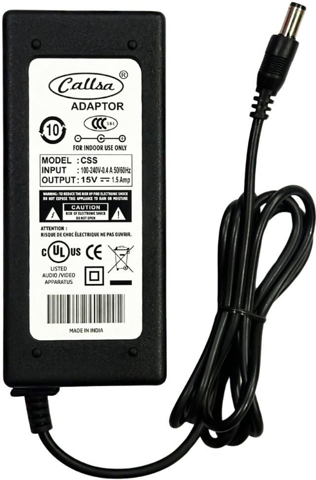 callsa 15V 1.5A Power Adapter, Universal AC/DC Adapter for Electronic Devices & Gadgets 23 W Adapter-image-31