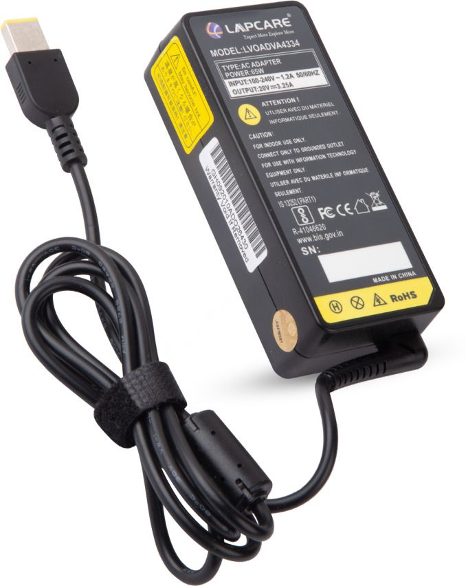 LAPCARE Laptop Adapter for Lenovo IdeaPad G50 G50-30 G50-45 G50-80 65w Charger (Black) 65 W Adapter-image-0