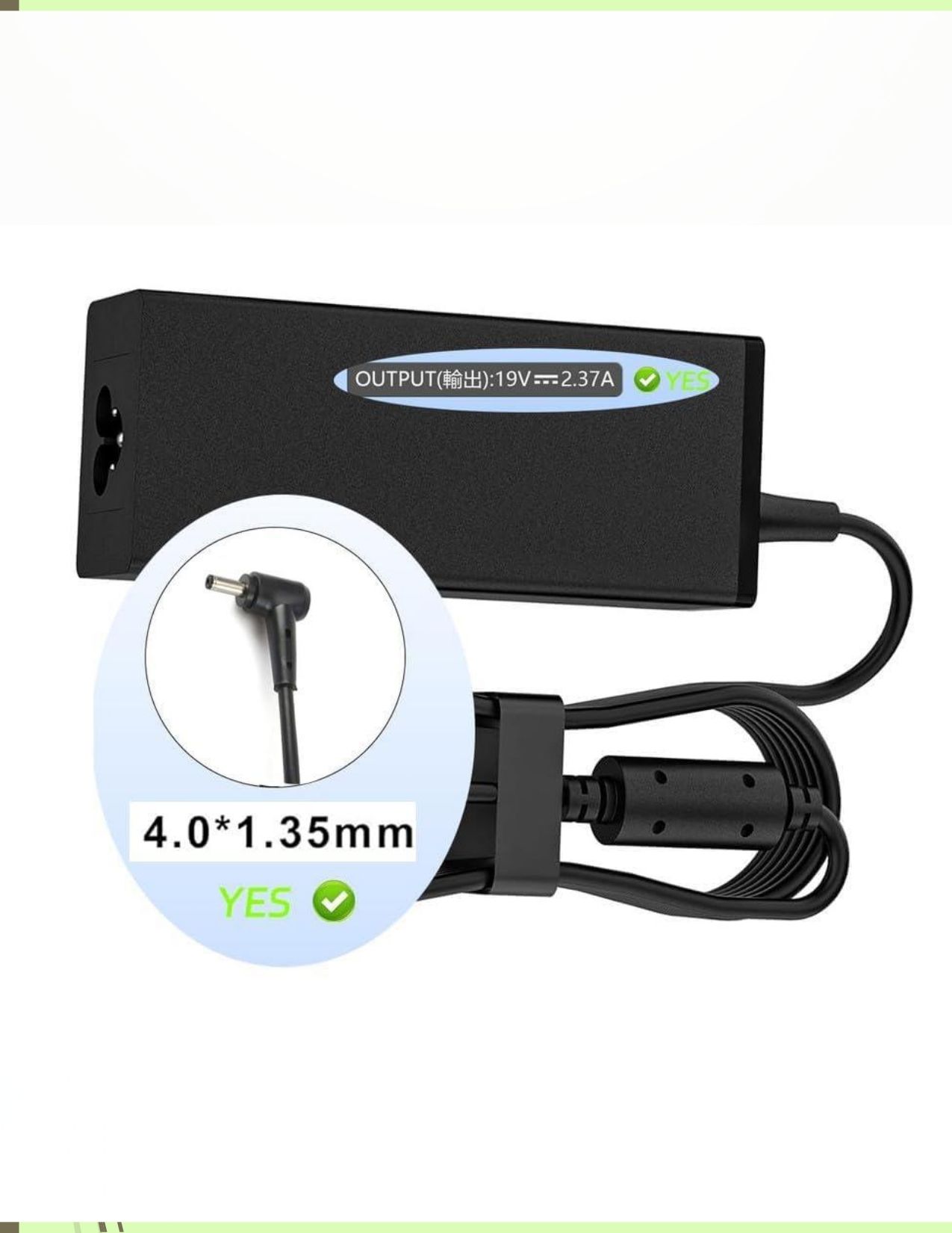 ULTRAZONE Comaptible Laptop Adaptor for A SUS Zenbook Vivobook UX21,U303,U30519V - 2.37A 45 W Adapter-image-48