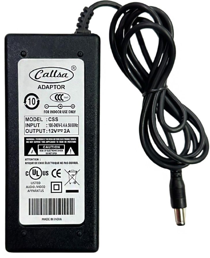 callsa 12V 2A Power Supply SMPS for LED Monitor, TV, LED Strip, Router, Set Top Box 24 W Adapter-image-24