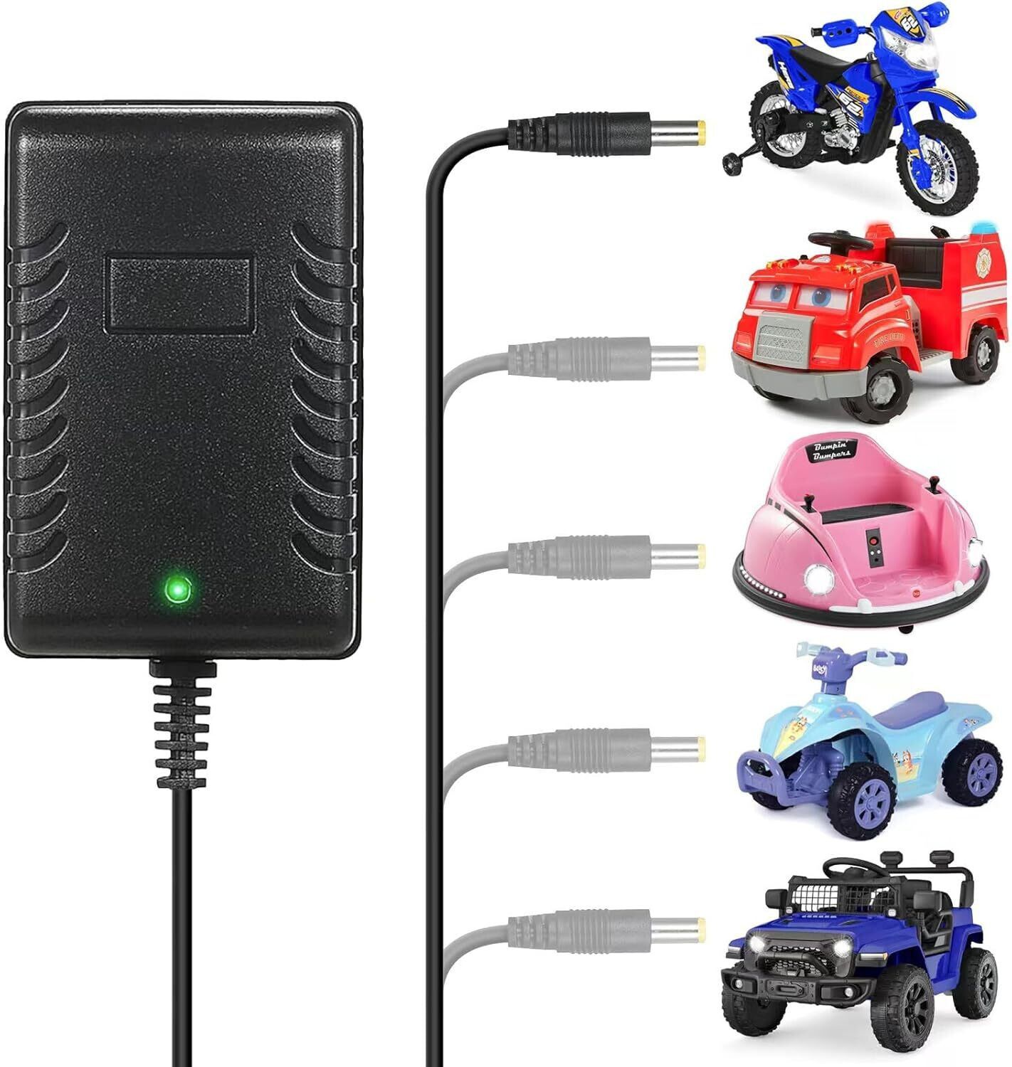 BALRAMA 12V Charger Adapter for Kids’ Electric Ride-On Car, Bike, or Jeep + Auto Cut-Off 24 W Adapter-image-6