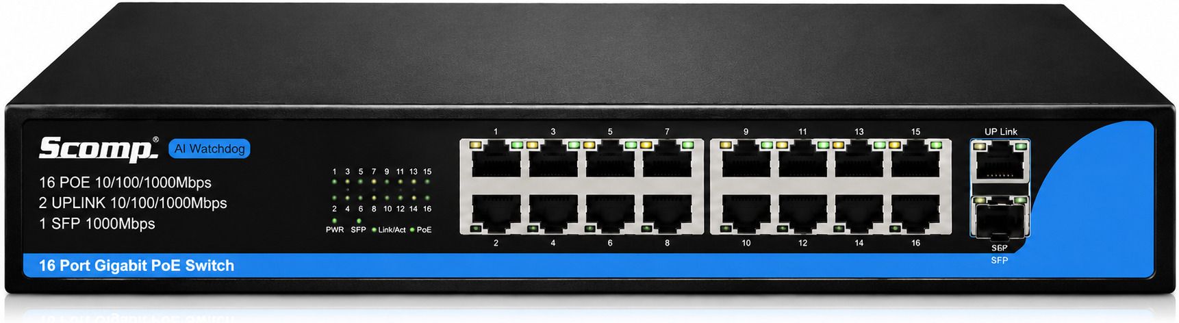 Scomp CCTV Networking 300 Watts Server PSU with 4 SATA Cables-image-19