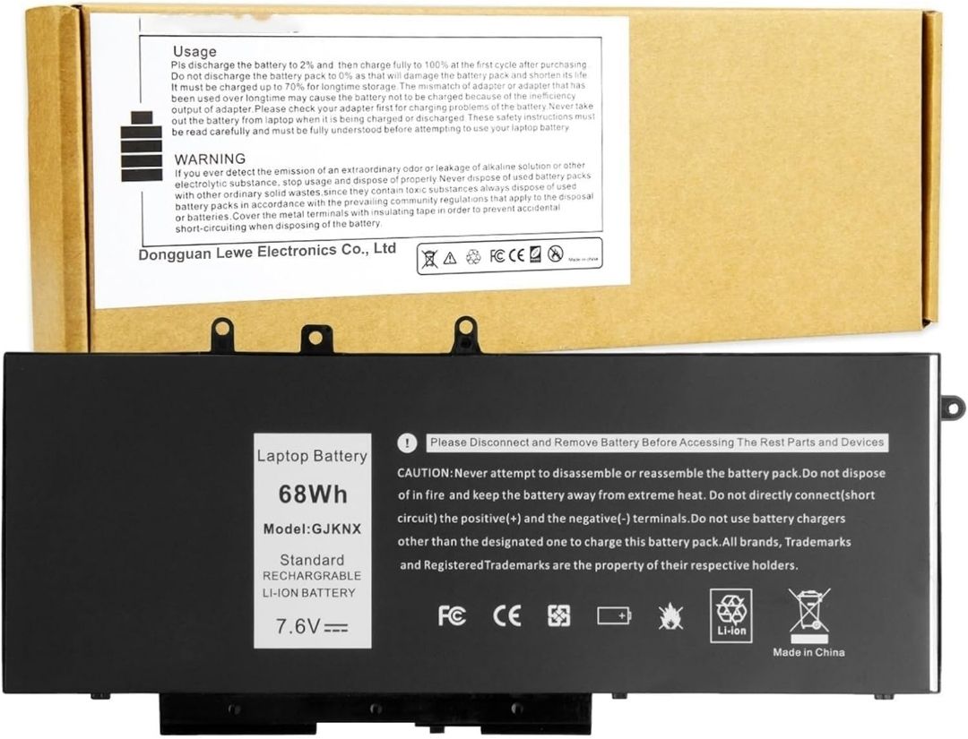 S-voice sparrow voice 68Wh GJKNX Laptop Battery for Dell Latitude 5480 5580 5490 5590 5491 5591 5495 5488 Notebook 0GD1JP GD1JP DY9NT 0DY9NT 5YHR4 KCM82 0KCM82 4 Cell Laptop Battery-picture-18