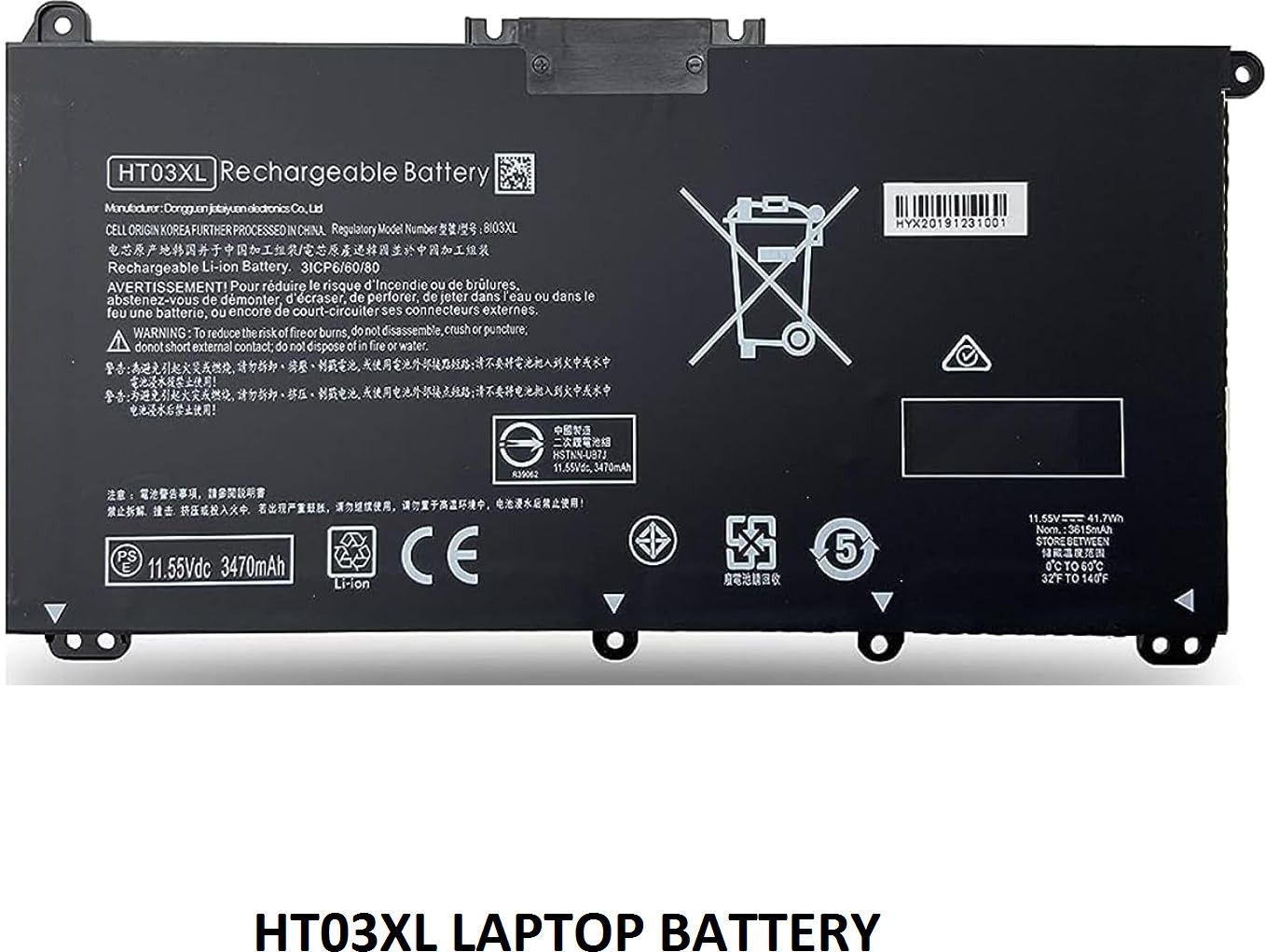 SOLUTIONS-365 COMPATIBLE HT03XL BATTERY FOR HP PAVILIION X360 CONVERTIBLE 15-CS 15-CS0XXX, PAVILION 14S-CR, 14S-CF, 14Q-CS LAPTOP SERIES 3 Cell Laptop Battery-image-43