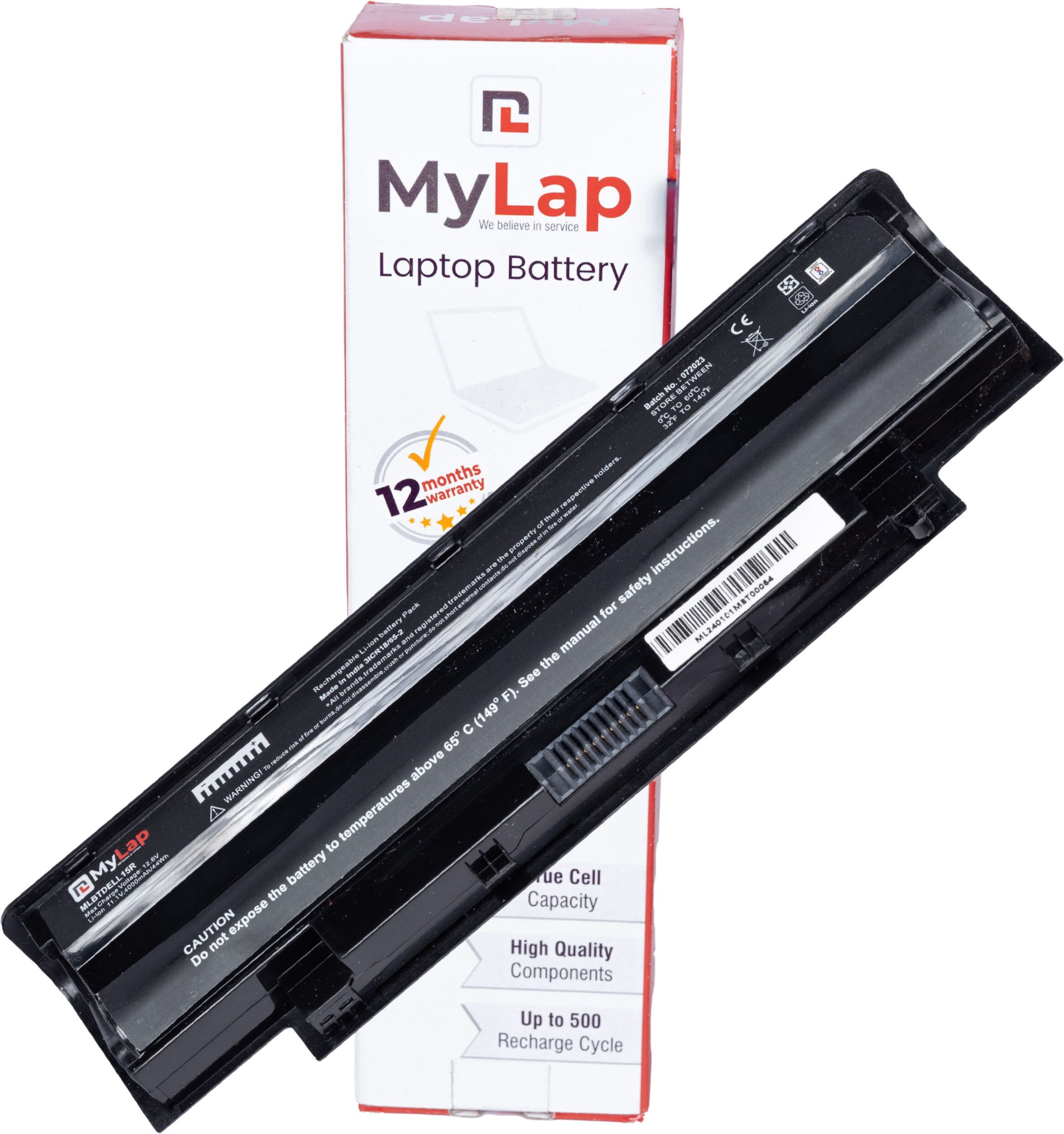 mylap BIS Certified Rechargeable J1KND Laptop Battery for Dell Inspiron N4010, N5110, N5010 Vostro 1440, 1450, 1540, 2520, 1550, 3450, 3550, 3750- (Black) 6 Cell Laptop Battery-image-19