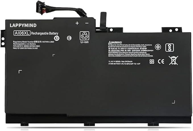 LAPPYMIND AI06XL Laptop Battery Compatible for ZBook 17 G3 Xeon E3-1535M 17.3" Mobile Workstation Series A106XL AIO6XL HSTNN-LB6X HSTNN-C86C 808397-421 808451-001 808451-002 AI06096XL 6 Cell Laptop Battery 6 Cell Laptop Battery-image-31