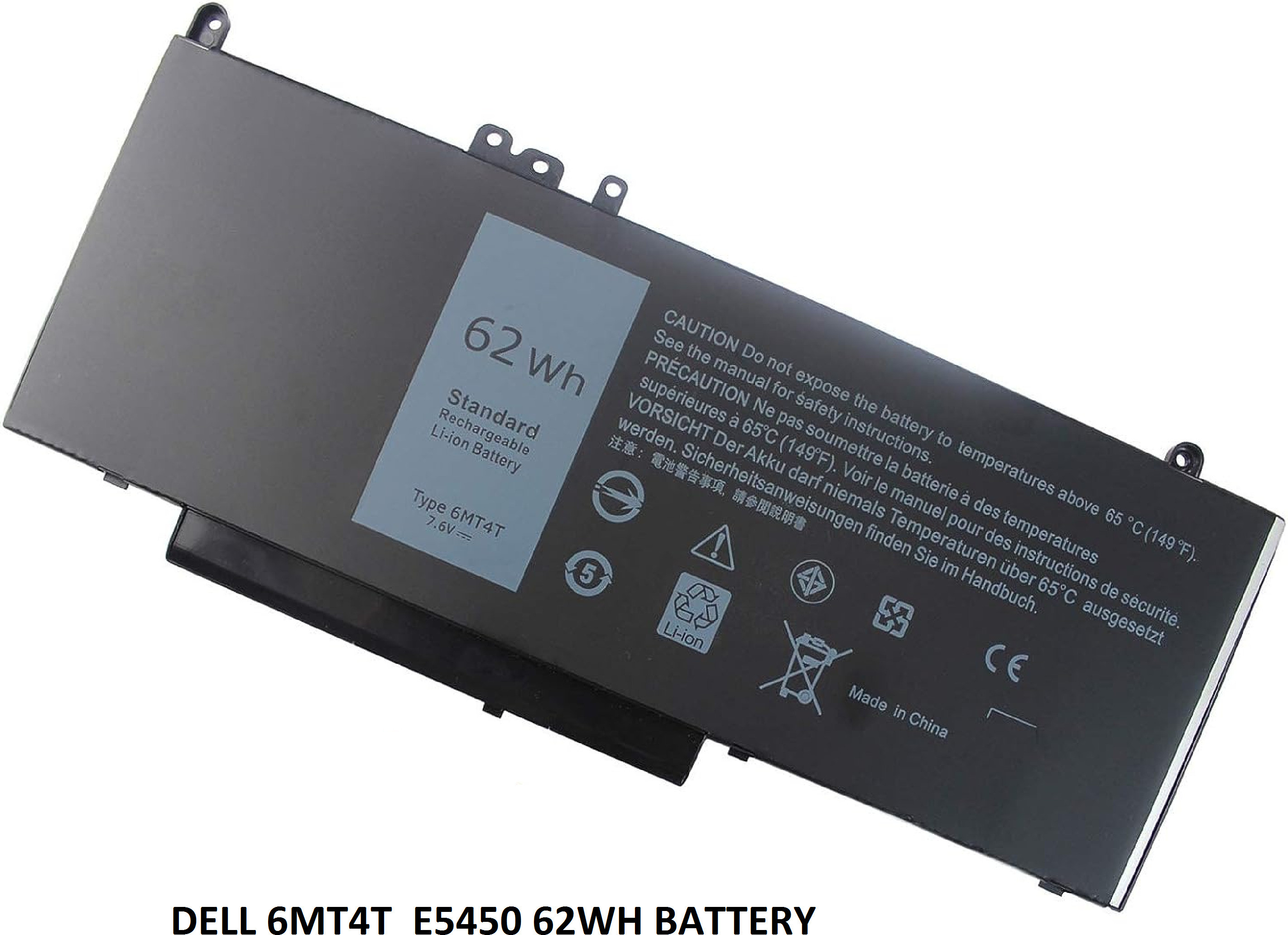 SOLUTIONS-365 COMPATIBLE 6MT4T BATTERY FOR DELL E540 Dell Latitude E5470 battery,Latitude e5570 Battery, for Dell Latitude 14 E5470 Notebook battery 8 Cell Laptop Battery image 1
