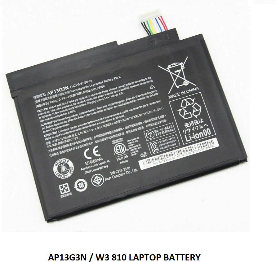 SOLUTIONS-365 COMPATIBLE ACER AP13G3N / W3 810 LAPTOP BATTERY FOR ACER ICONIA W3-810 TABLET 8 , ACER ICONIA W3810 TABLET 8 , ACER W3-810P , ACER W3810P 4 Cell Laptop Battery-image-25