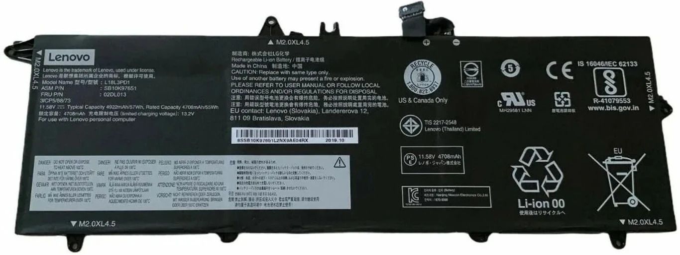 Lenovo L18M3PD1 L18M3PD2 L18C3PD2 02DL014 | High-Performance 11.52V 3-Cell Battery for ThinkPad T490 T495 P43s Series 3 Cell Laptop Battery-image-15