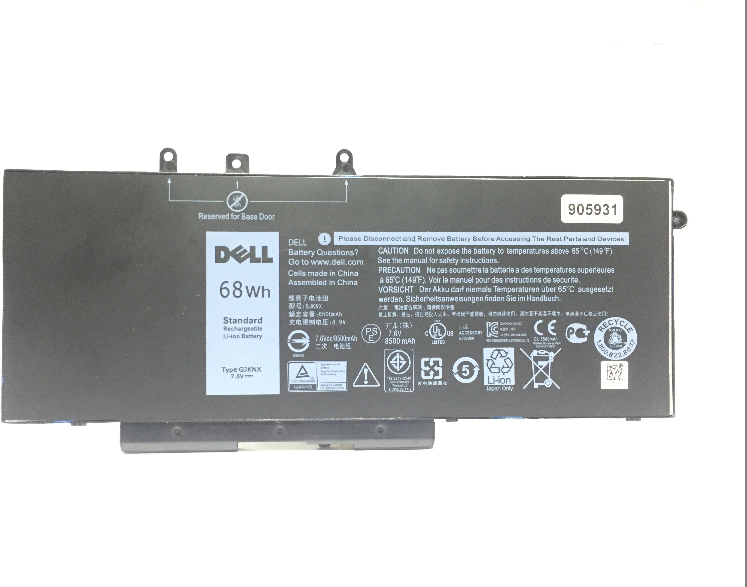 DELL GJKNX Latitude 5480 5280 5580 68Wh 4 Cell Laptop Battery-picture-20