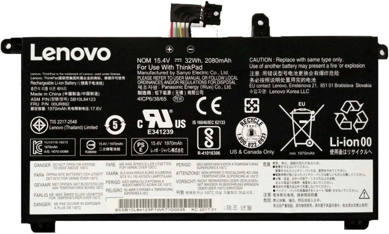 Lenovo ThinkPad T470 T480 A475 A485 Series | 01AV493 00UR890 00UR891 01AV494 SB10L84121 | 24Wh 3-Cell Internal Front Battery 3 Cell Laptop Battery-image-49