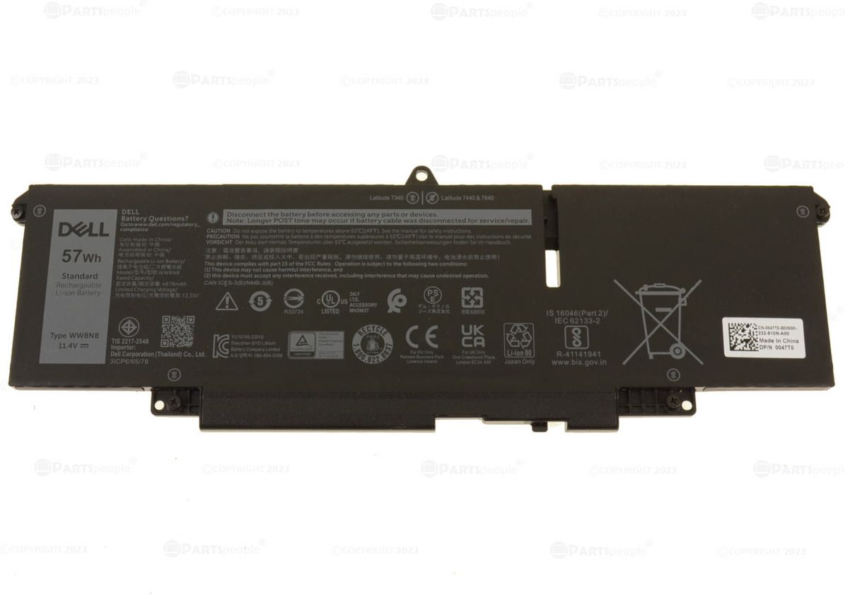 DELL Latitude 5285 2-in-1, Latitude 5290 2-in-1 & Compatible Laptop Models | Compatible with Battery Models WW8N8, F0G4M, 0F0G4M | 7.6V 42Wh 5520mAh 4-Cell Li-Polymer Rechargeable Internal Laptop Battery 6 Cell Laptop Battery-image-19