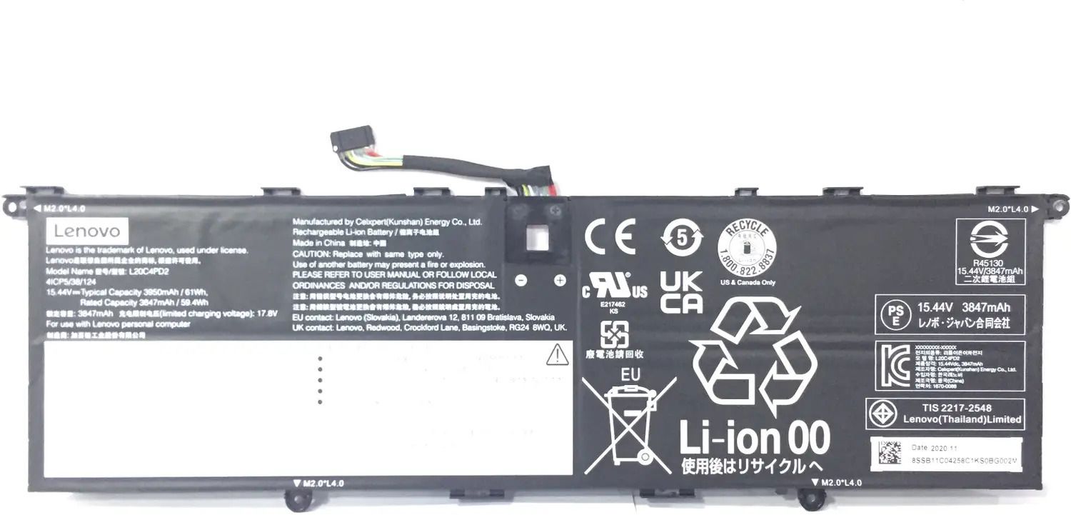 Lenovo L20B4PD2 L20C4PD2 L20D4PD2 L20C4PB0 Laptop Battery – High Performance 15.4V 4-Cell Li-Ion Rechargeable Internal Battery Replacement for Select ThinkPad & IdeaPad Laptops 4 Cell Laptop Battery-image-31