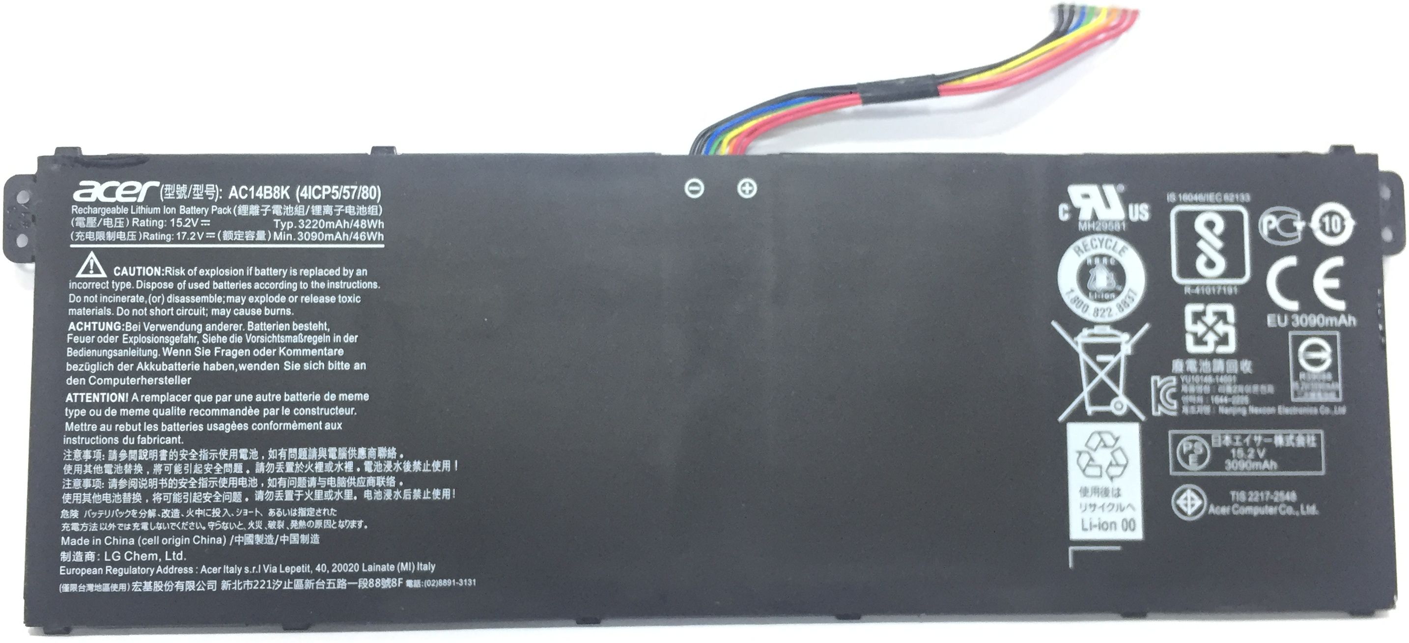 Acer AC14B8K LAPTOP BATTERY FOR Chromebook CB3-111 CB5-311 CB5-571 CB3-531 Swift 3 SF314-51 SF314-52 ES1-512 ES1-511 R5-471T R7-3 71T 71T R-131T ES1-511 ES1-111M 4 Cell Laptop Battery-image-16