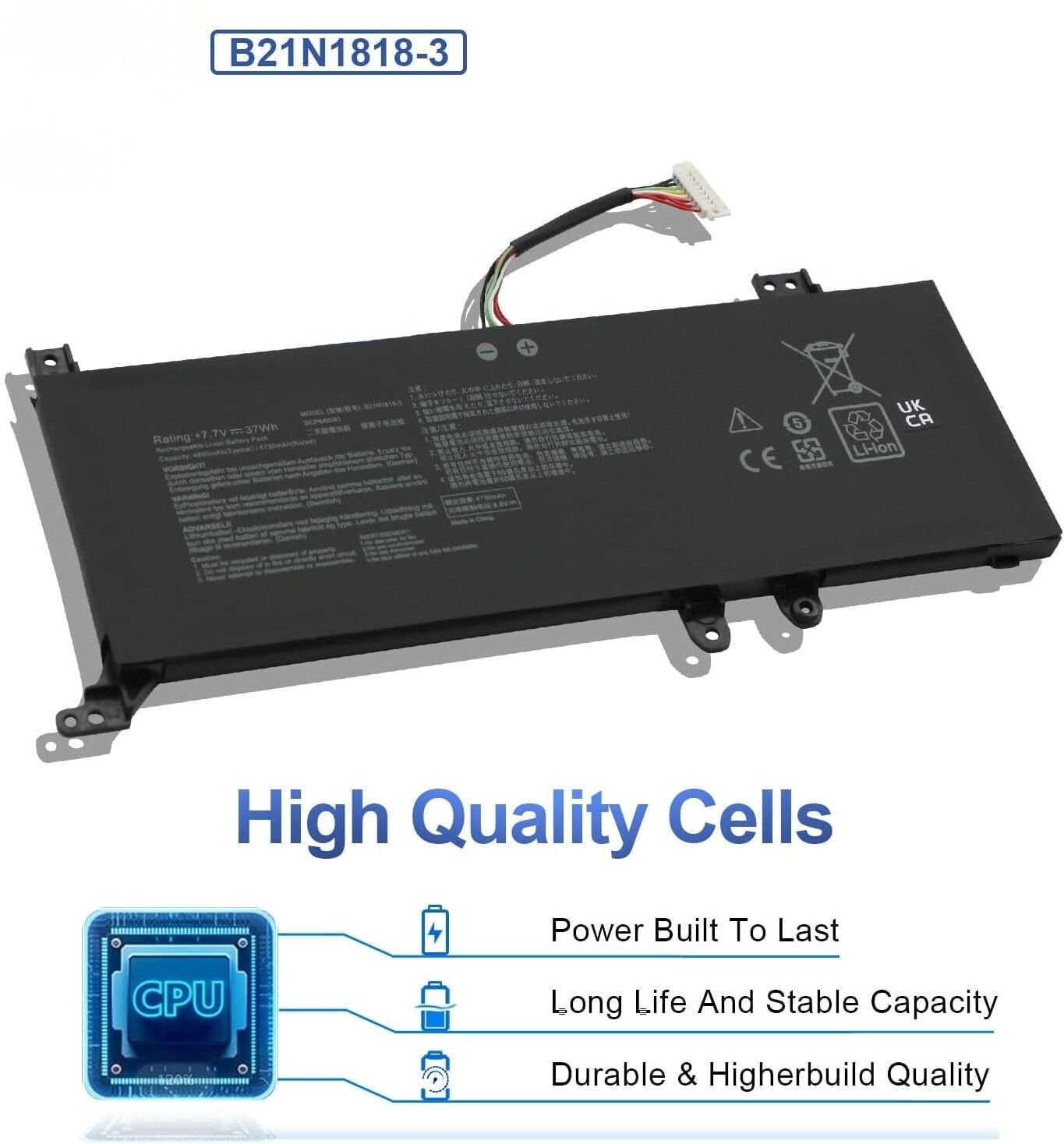 MaxLapes C21N1818-2 3 Cell Laptop Battery-image-31