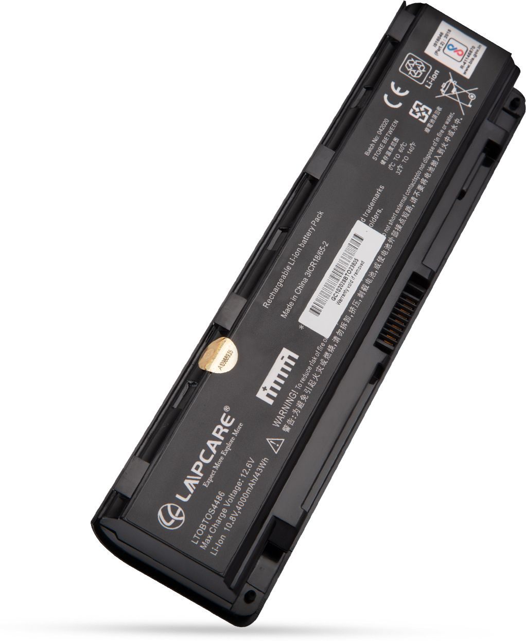 LAPCARE Laptop Battery Compatible for Toshiba PA5024U / C850 1BRS 6 Cell 6 Cell Laptop Battery-picture-11