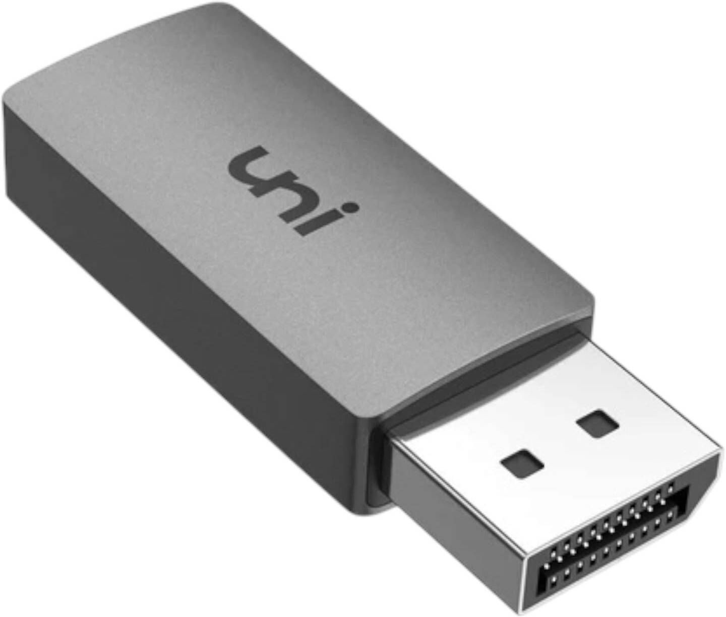 Divyanshi Collection DVI Cable 0 m Aluminum Foil + Metal Shielding UNI-DP-HDMI-4K-GRAY-image-17