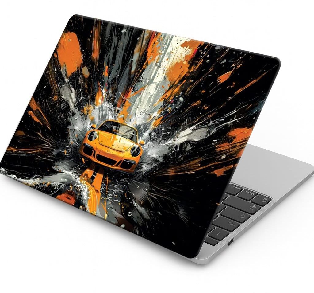 TYUSO RACING CAR Vinyl Wrap – Premium Matte Finish, Scratch Resistant & Waterproof Laptop Skin Compatible for 15.6 inch-image-28