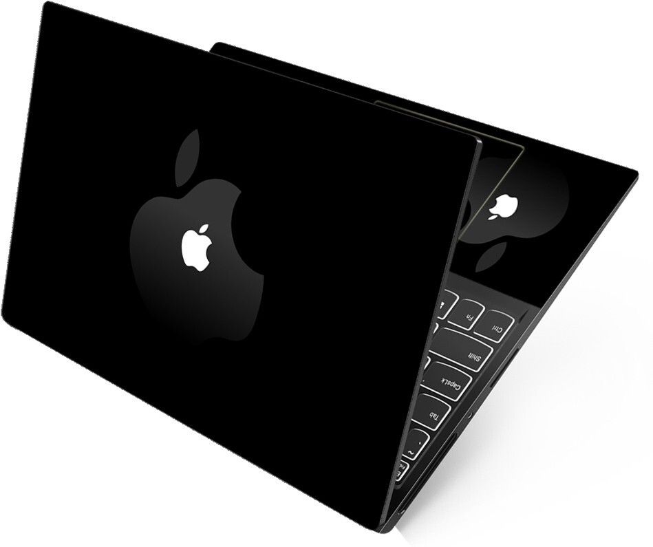 Anweshas HD Printed Full Panel Laptop Skin Sticker Vinyl Fits Size Upto 15 inches No Residue, Bubble Free, Waterproof - Dual Apple on Black Self Adhesive Vinyl Reusable Laptop Skin Compatible for 15.6 inch-image-10