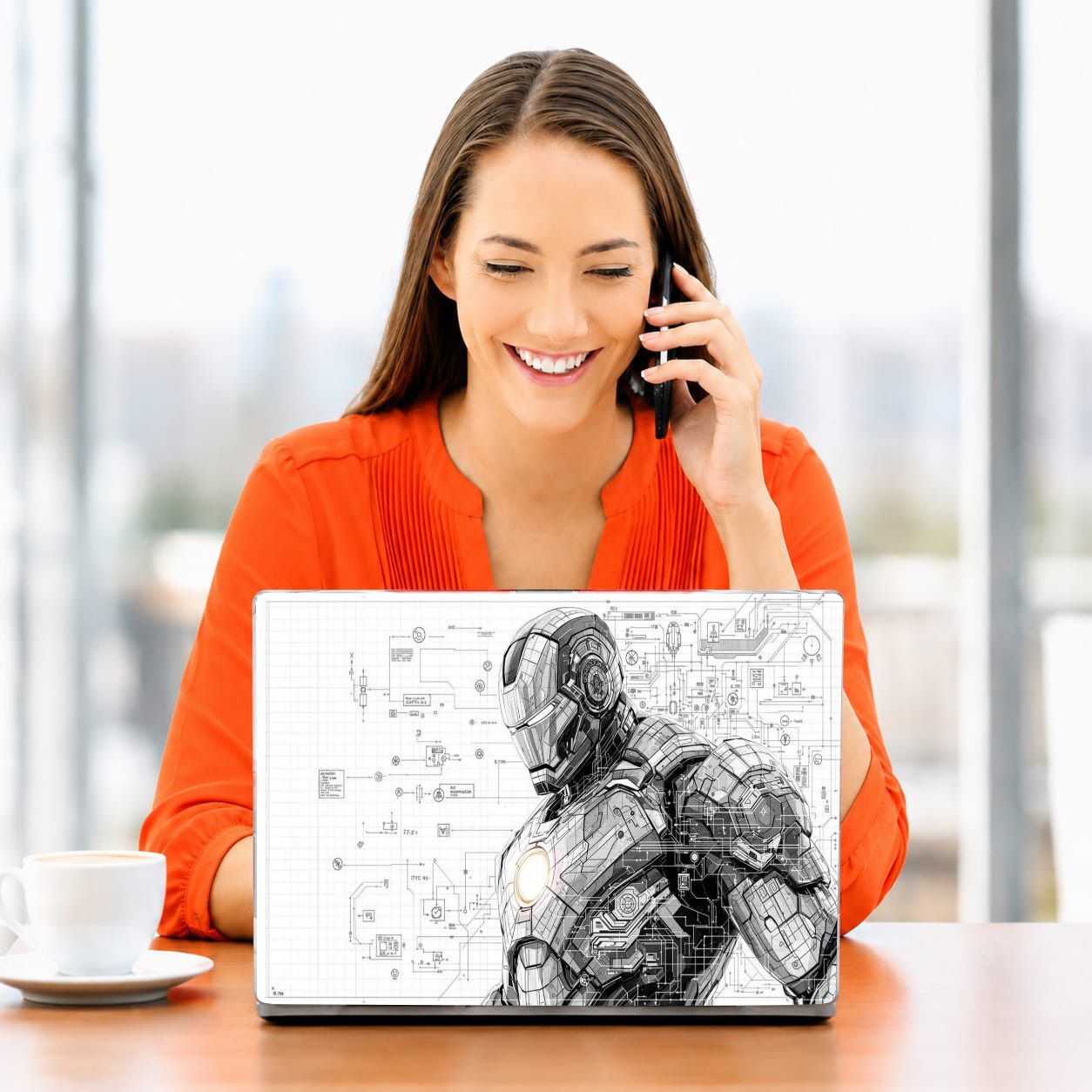 Khatushyam ASTHETIC LAPTOP SKIN STICKER 15X10 INCH CPMTPL659 VINYL Laptop Skin Compatible for 15 inch-image-49