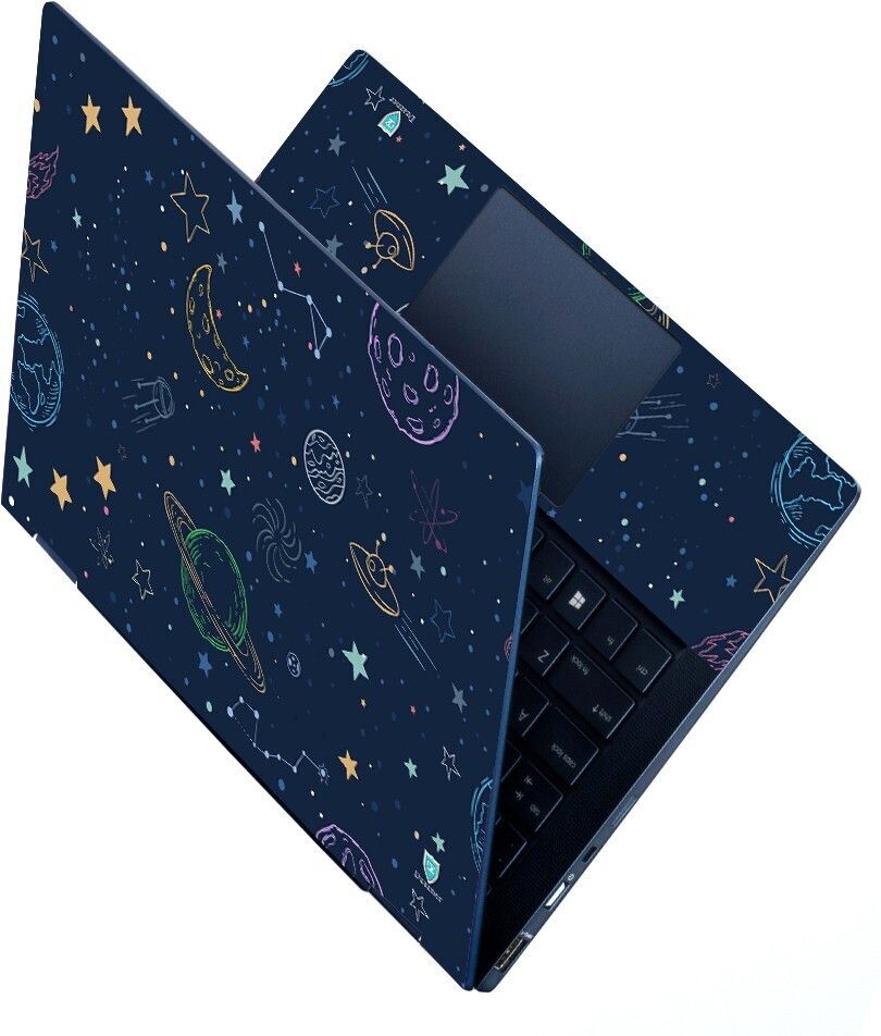 dzazner HD Printed Premium Quality Full Panel Laptop Skin Sticker Vinyl No Residue, Bubble Free Stretched Vinyl Laptop Decal 14.1 - Space Pattern Self Adhesive Vinyl Laptop Decal 14.1-image-30