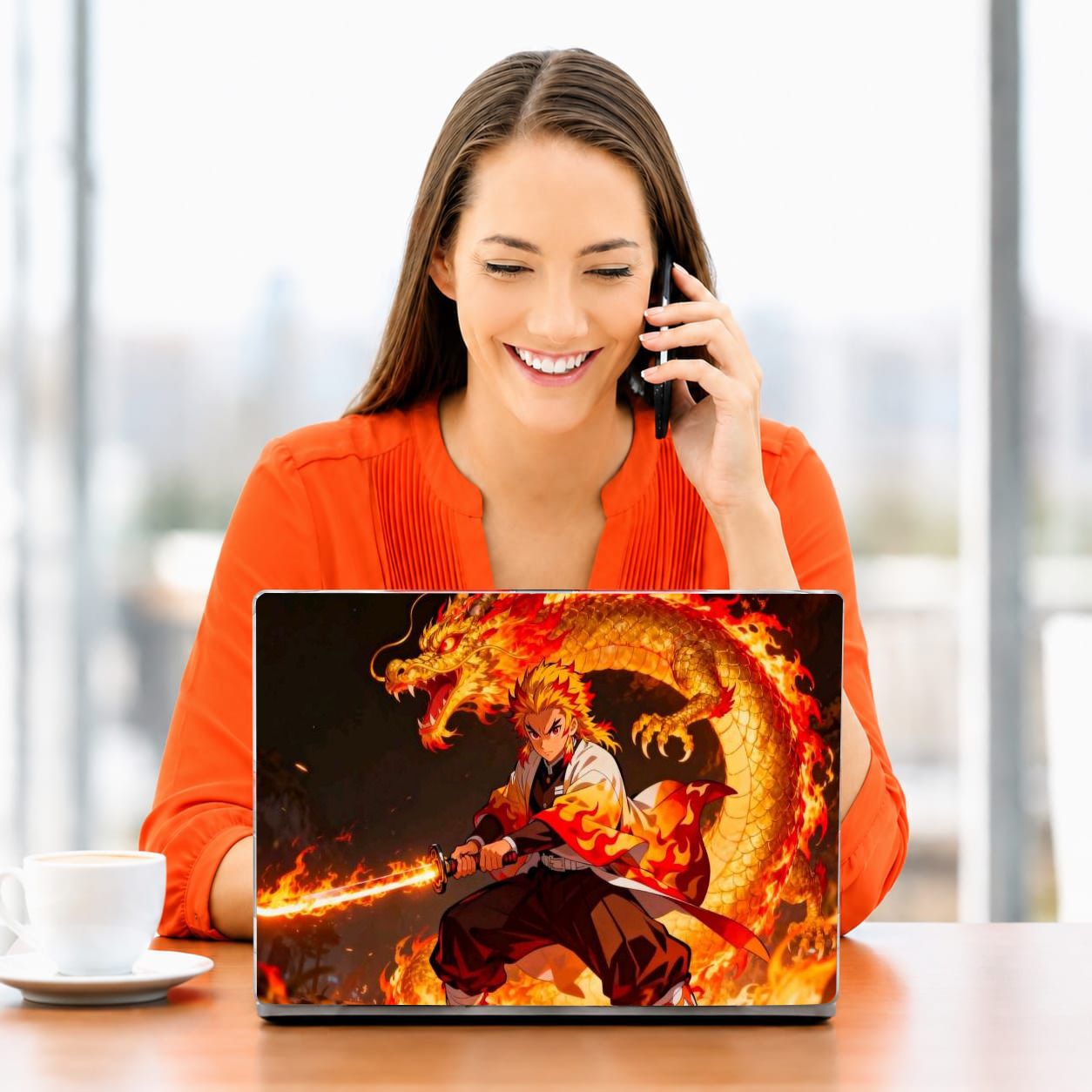 Khatushyam ASTHETIC LAPTOP SKIN STICKER 15X10 INCH CPMTPL515 VINYL Laptop Skin Compatible for 15 inch-image-45